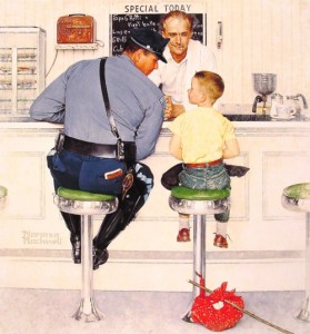 Norman-Rockwell-Cop-at-Counter-w-Boy-279×300