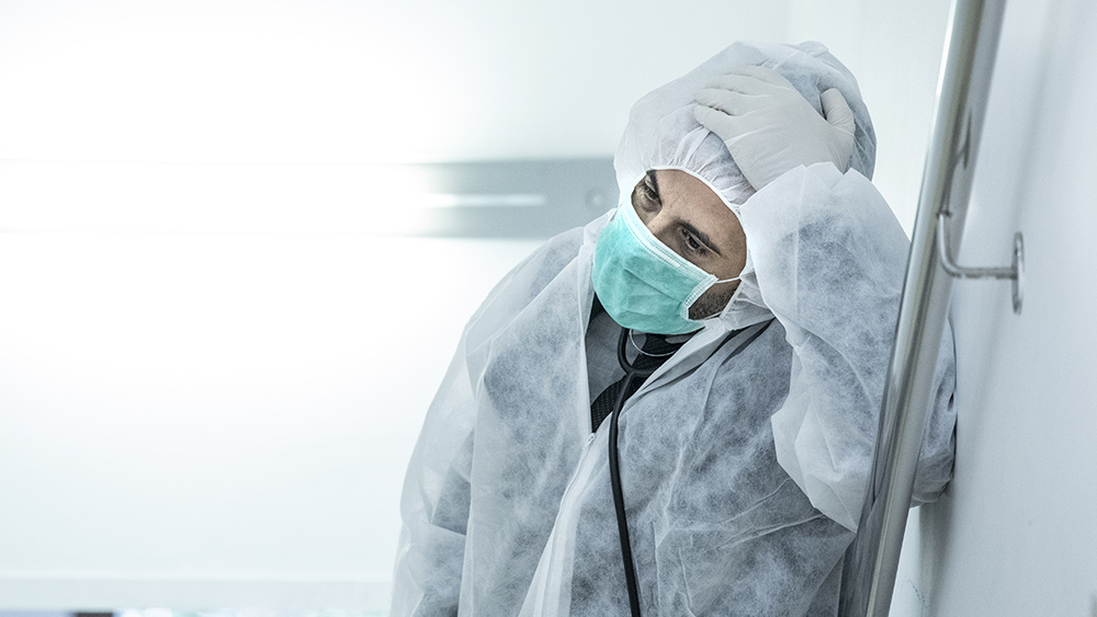 Coronavirus-Tired-Exhausted-Doctor-Nurse-Hospital